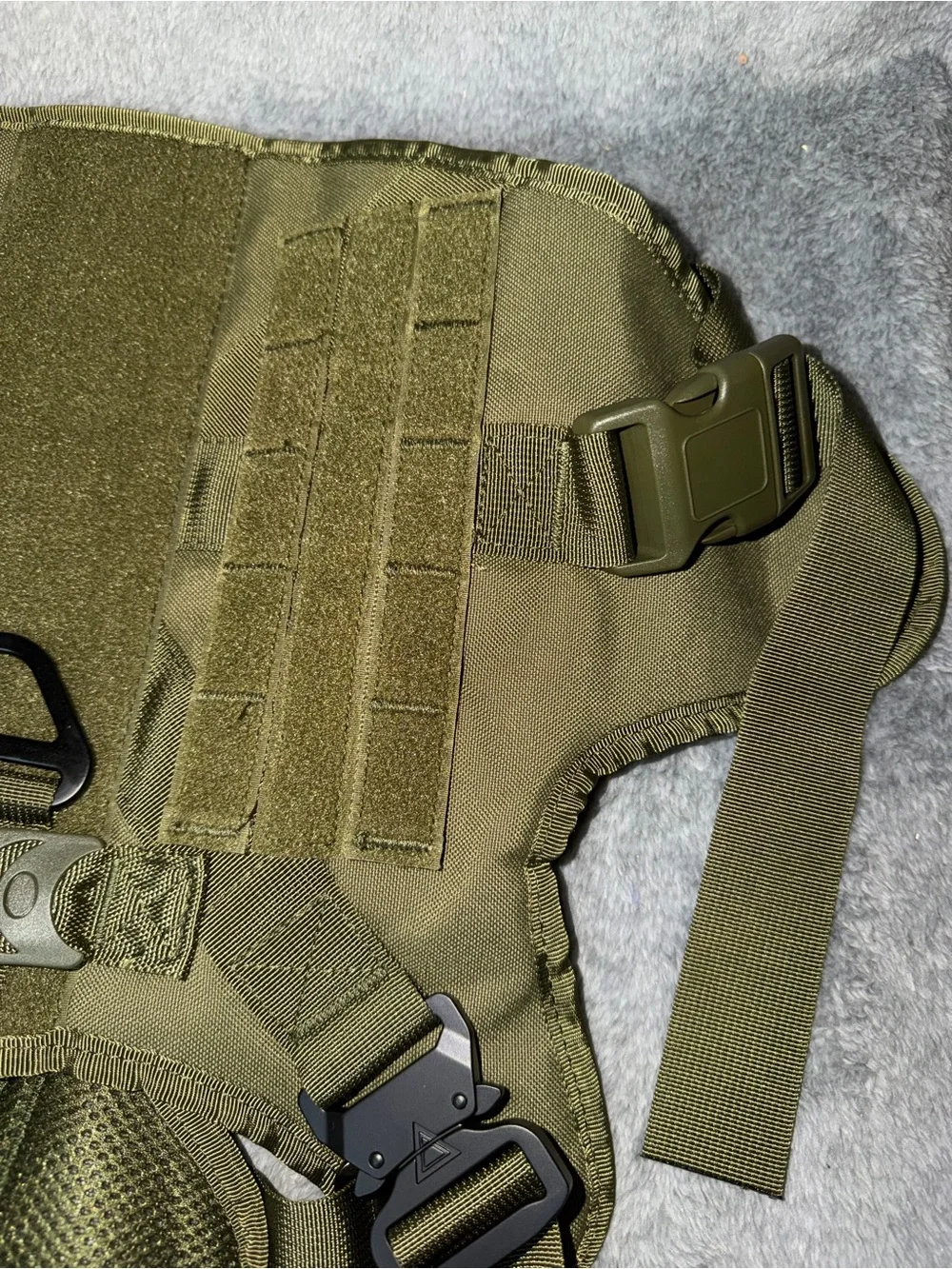 Tactical Dog Vest Gree US Working Dog  Harness with Handle No-pull Large